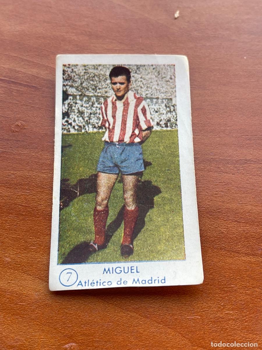 Cromos de f&uacute;tbol: MIGUEL 7 ATLETICO DE MADRID Gr&aacute;ficas Bachende liga 1957 1958 sin pegar