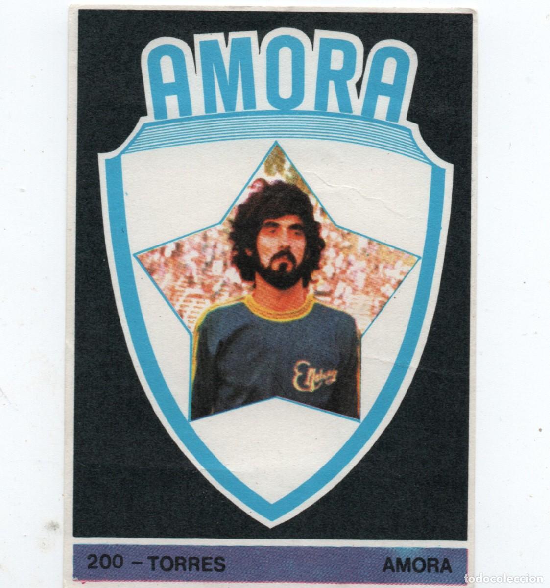 Cromos de f&uacute;tbol: PORTUGAL OLD FOOTBALL STICKER # 200 TORRES, AMORA, NORMAL CONDITION