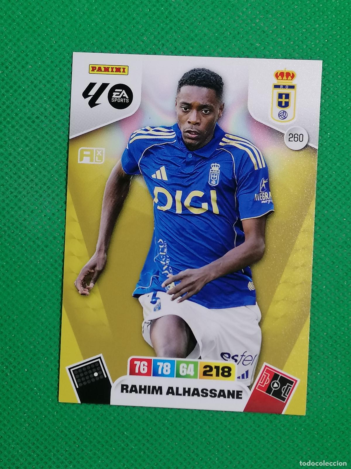 Cromos de f&uacute;tbol: 260 RAHIM ALHASSANE REAL OVIEDO ⚽ LIGA ADRENALYN XL 2025 2026 25 26 ⚽