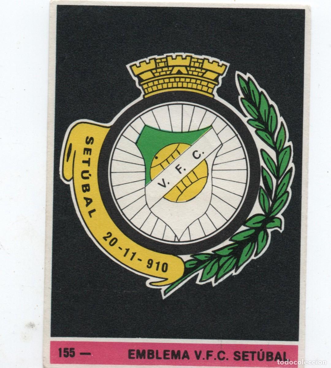 Cromos de f&uacute;tbol: PORTUGAL OLD FOOTBALL STICKER # 155 - EMBLEMA V.F.C. SET&Uacute;BAL, NORMAL CONDITION