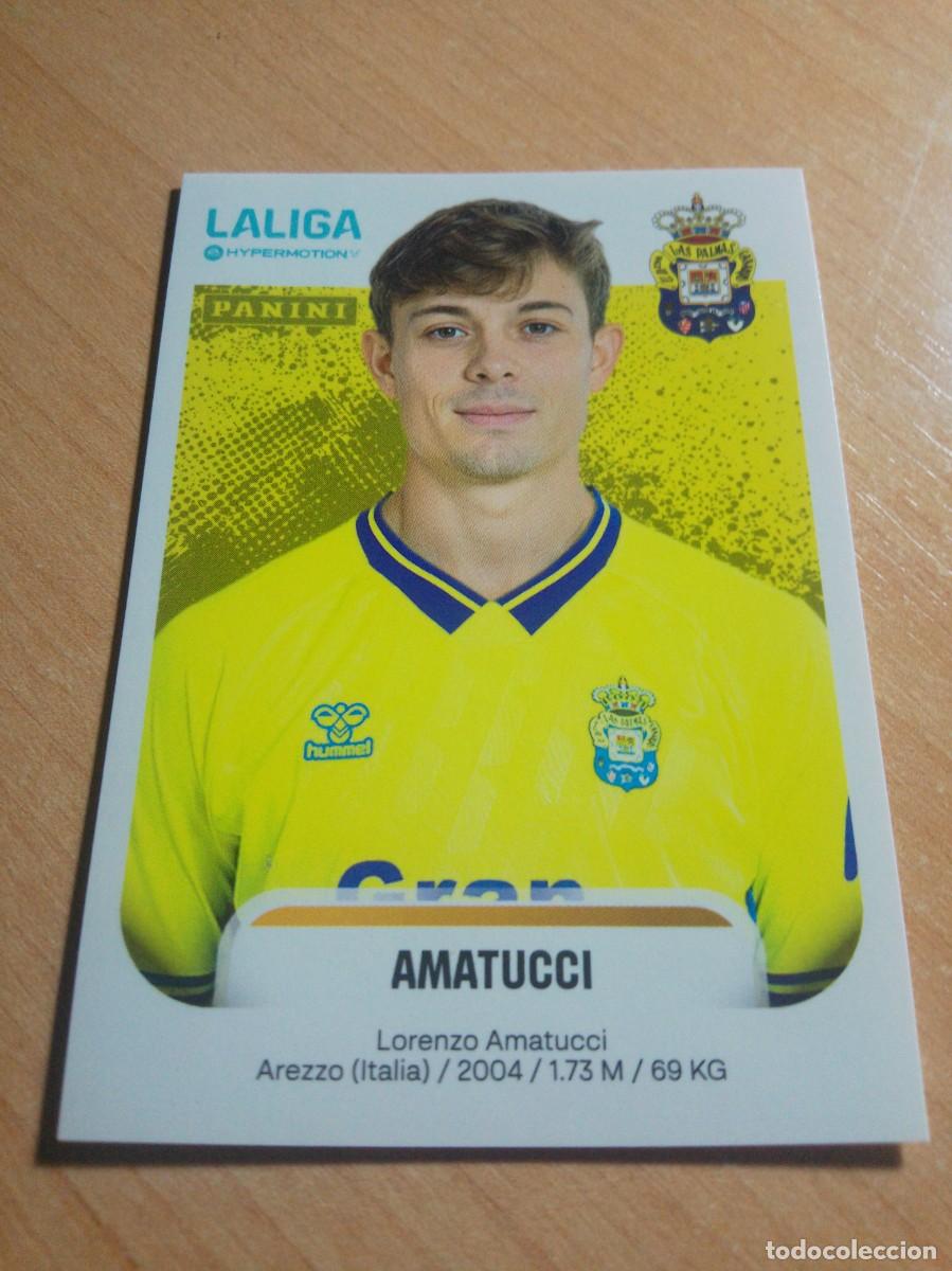 Cromos de f&uacute;tbol: 259 AMATUCCI DE LAS PALMAS 2&ordf; DIVISION HYPERMOTION 25 26 PANINI 2025 2026 NUEVO