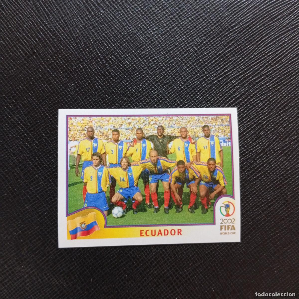 Cromos de f&uacute;tbol: 514 ALINEACION ECUADOR PANINI 2002 MUNDIAL KOREA FUTBOL 02 CROMO - SIN PEGAR - A59 PG451