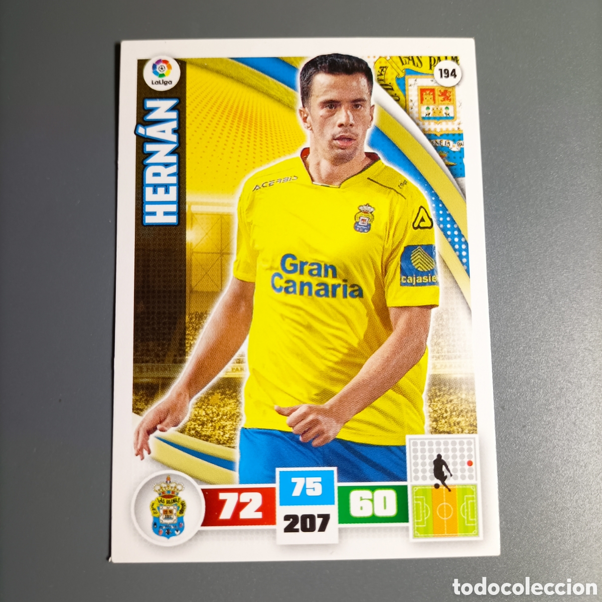 Cromos de f&uacute;tbol: ADRENALYN. LIGA 2015-2016 (LAS PALMAS) №194 HERNAN