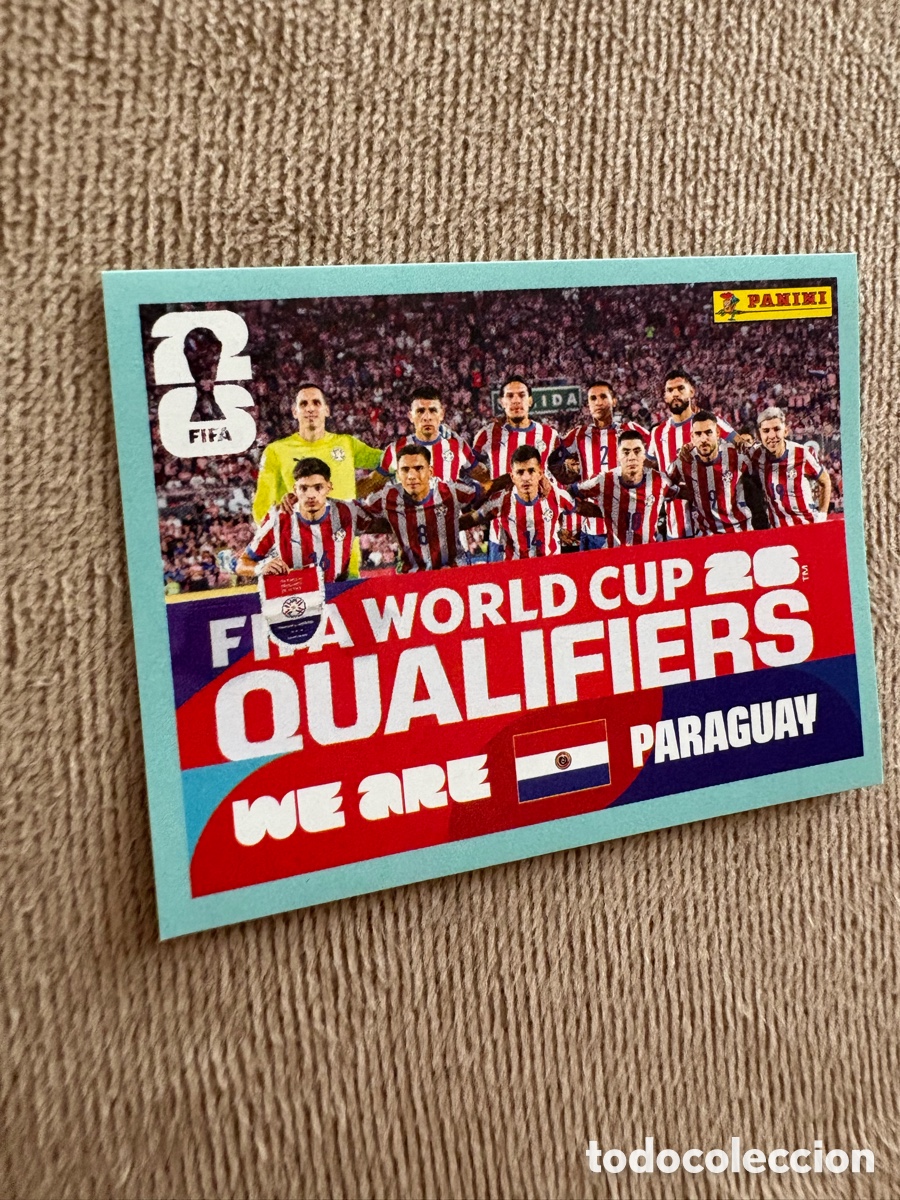 Cromos de f&uacute;tbol: PAR 13 Alineaci&oacute;n equipo plantilla, Paraguay, Panini FIFA World Cup Mundial 2026 Sticker