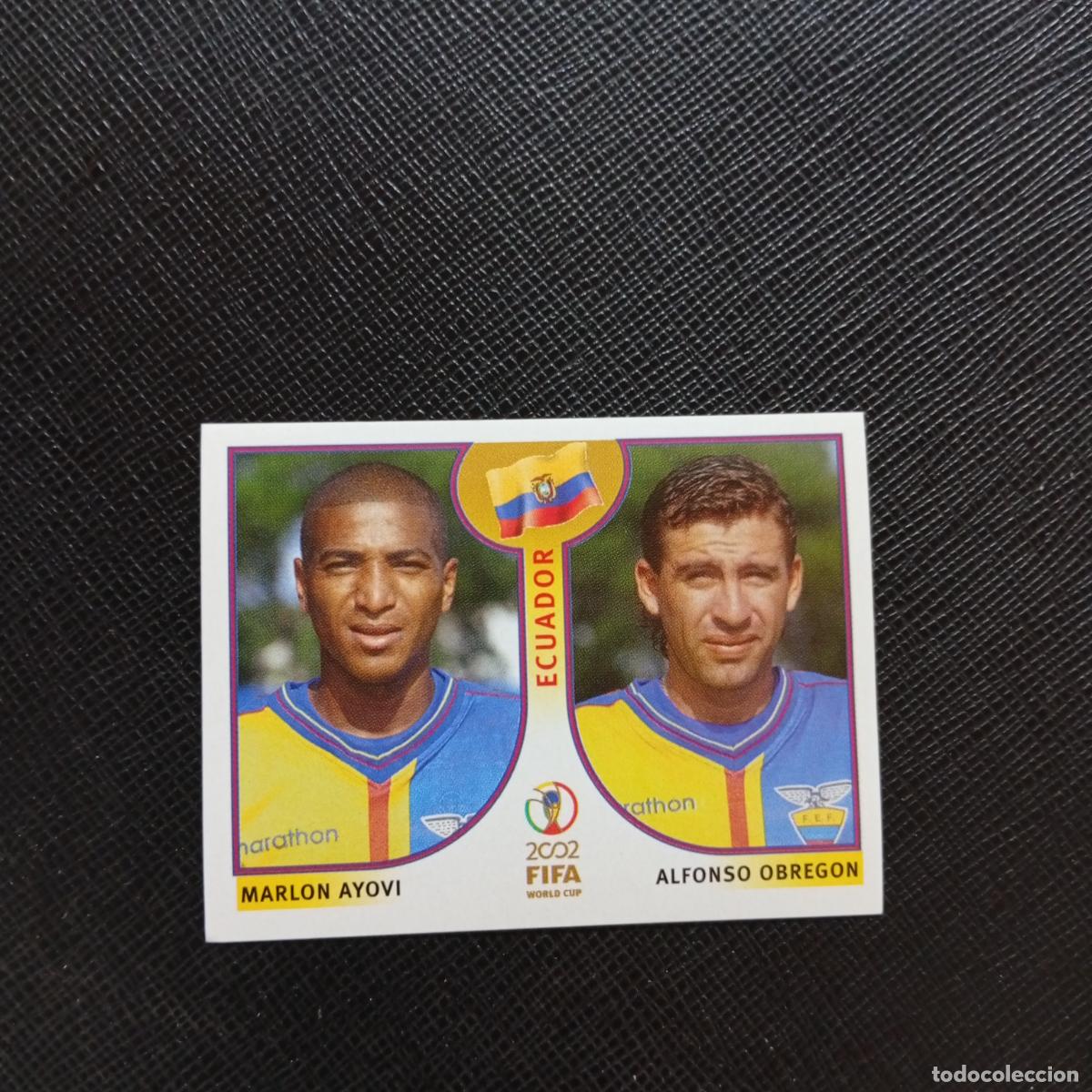 Cromos de f&uacute;tbol: 516 MARLON OBREGON ECUADOR PANINI 2002 MUNDIAL KOREA FUTBOL 02 CROMO - SIN PEGAR - A59 PG460