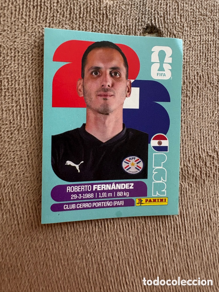 Cromos de f&uacute;tbol: PAR 2 PAR2 ROBERTO FERNANDEZ PARAGUAY ⚽ PANINI FIFA MUNDIAL WORLD CUP 26 2026 STICKER ⚽