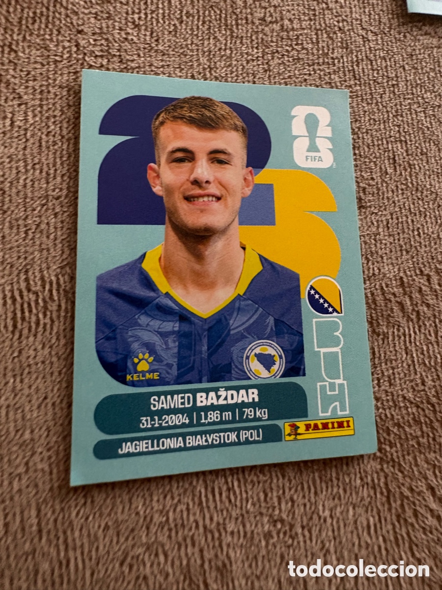 Cromos de f&uacute;tbol: BIH 19 Samed Baždar, Bosnia & Herzegovina, Panini FIFA World Cup Mundial 2026 Sticker