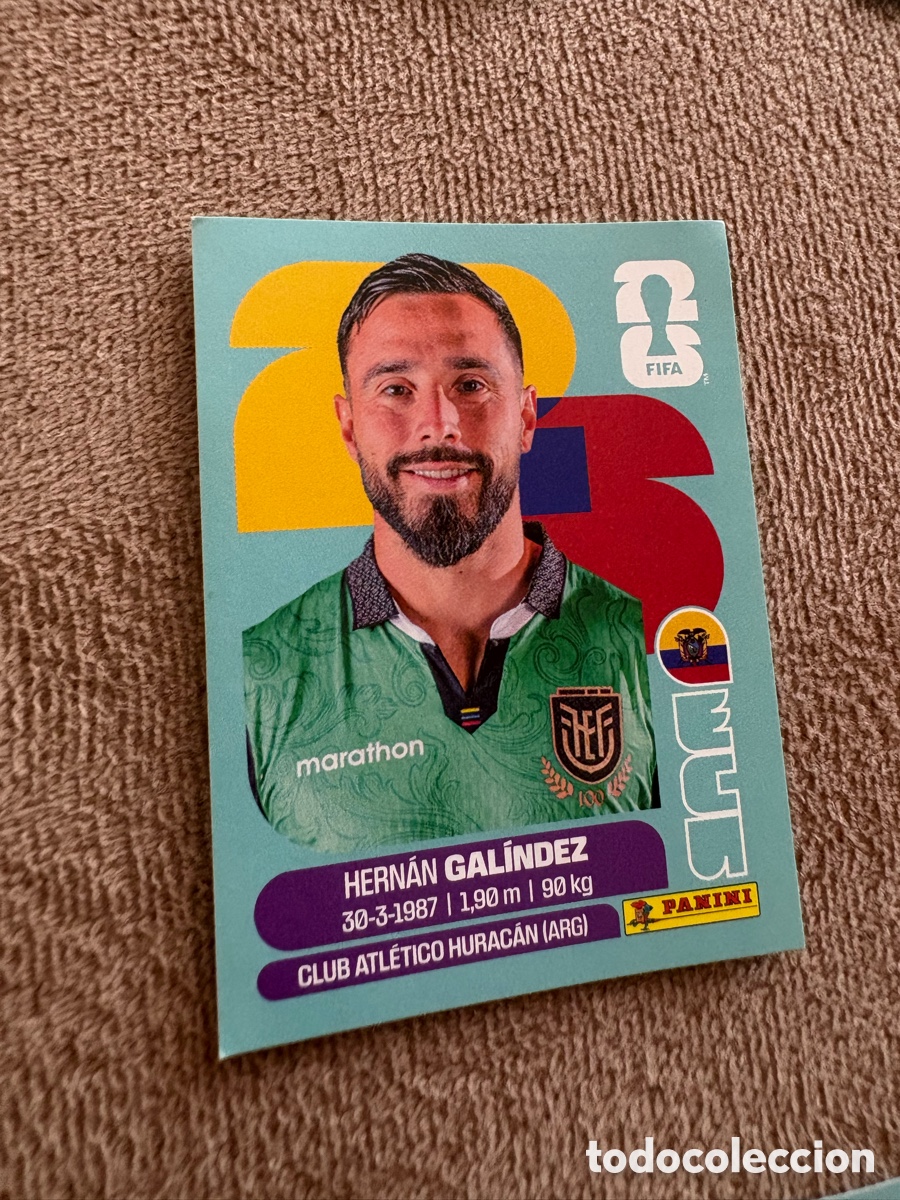 Cromos de f&uacute;tbol: ECU 2 ECU2 HERNAN GALINDEZ ECUADOR ⚽ PANINI FIFA MUNDIAL WORLD CUP 26 2026 STICKER ⚽