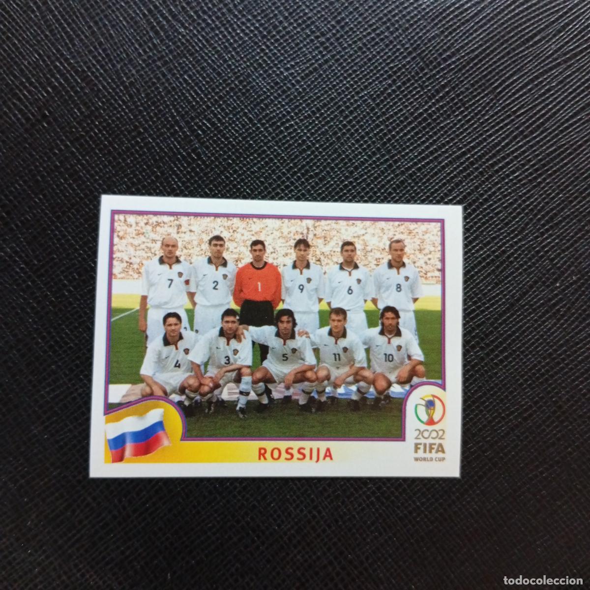 Cromos de f&uacute;tbol: 524 ALINEACION RUSIA PANINI 2002 MUNDIAL KOREA FUTBOL 02 CROMO - SIN PEGAR - A59 PG460