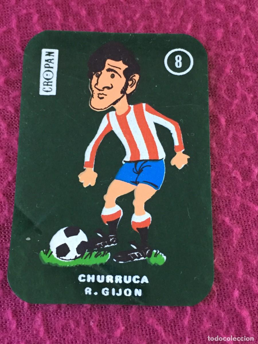 Cromos de f&uacute;tbol: CROMO COLECCION LOS BOYS DE CROPAN A&Ntilde;O 1972 EN PLASTICO N&ordm; 8 CHURRUCA R GIJON