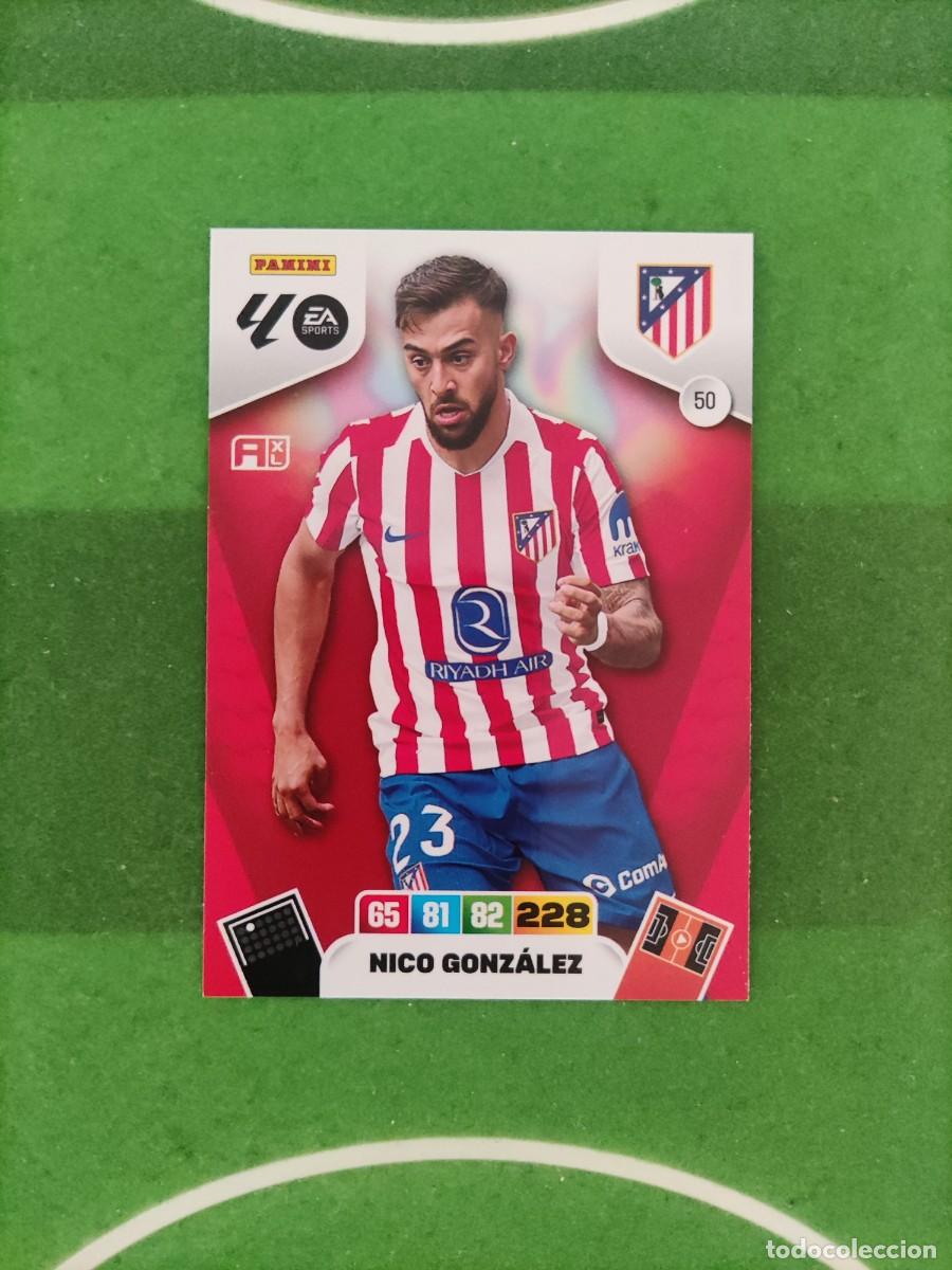 Cromos de f&uacute;tbol: Nico Gonz&aacute;lez 50 Atl&eacute;tico de Madrid Adrenalyn XL 2025/26 25/26
