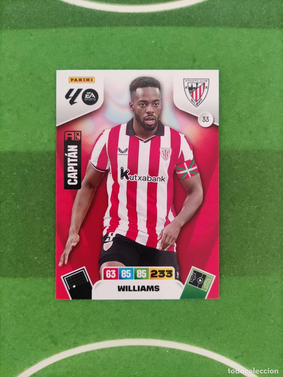 Cromos de f&uacute;tbol: Williams 33 Athletic Club Bilbao Adrenalyn XL 2025/26 25/26