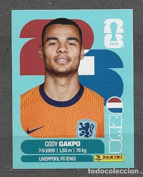 Fu&szlig;ball-Sticker: Mundial 2026 - Cody Gakpo - N&deg; 20 - Paises Bajos