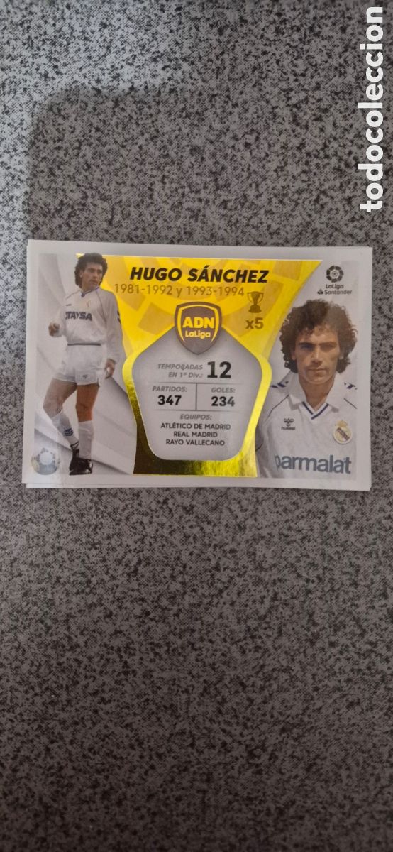 Cromos de f&uacute;tbol: CROMO ADN HUGO S&Aacute;NCHEZ