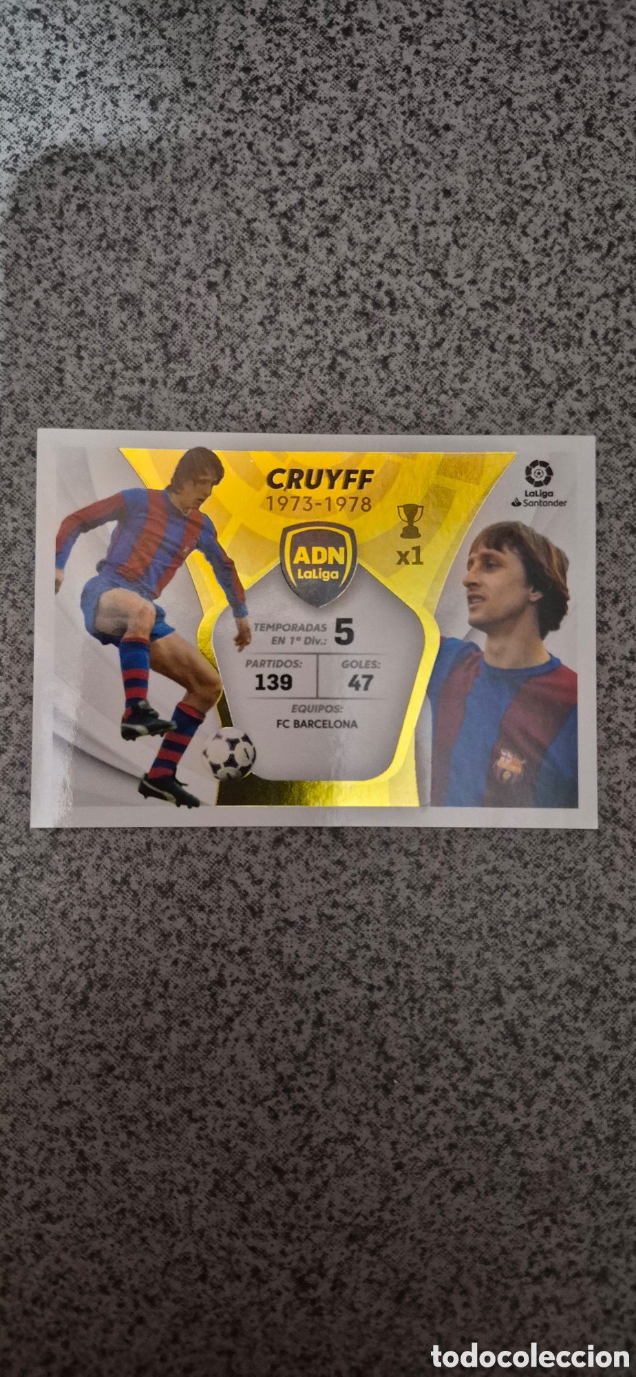 Fu&szlig;ball-Sticker: CROMO ADN CRUYFF BARCELONA