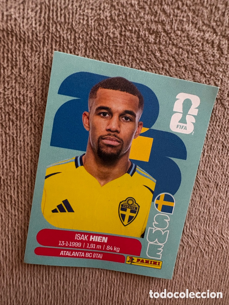 Cromos de f&uacute;tbol: SWE3 ISAK HIEN 3 SUECIA MUNDIAL FIFA WORLD CUP 2026 STICKER PANINI SIN PEGAR