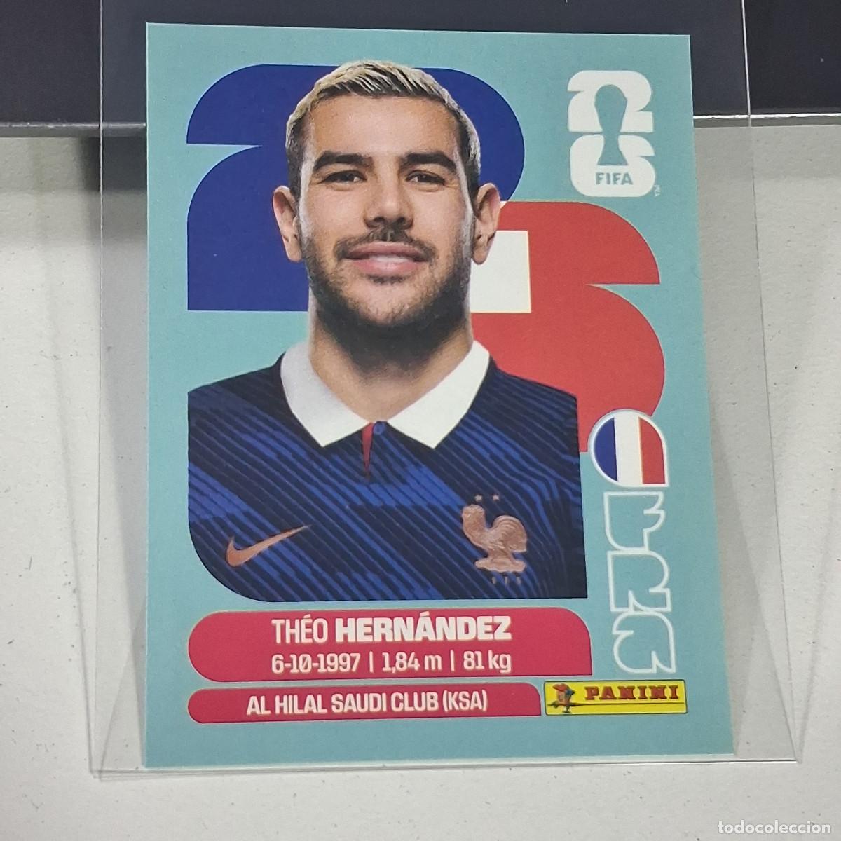Cromos de f&uacute;tbol: B34 FRA3 TH&Eacute;O HERN&Aacute;NDEZ 3 FRANCIA FRANCE FRA MUNDIAL FIFA WORLD CUP 2026 STICKER PANINI