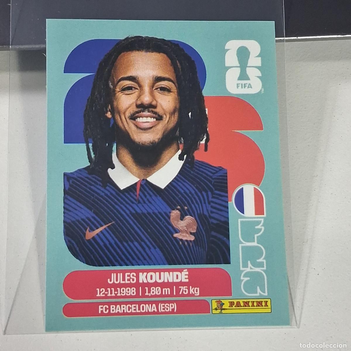Cromos de f&uacute;tbol: B34 FRA5 FRA 5 JULES KOUND&Eacute; FRANCIA FRANCE FRA MUNDIAL FIFA WORLD CUP 2026 STICKER PANINI