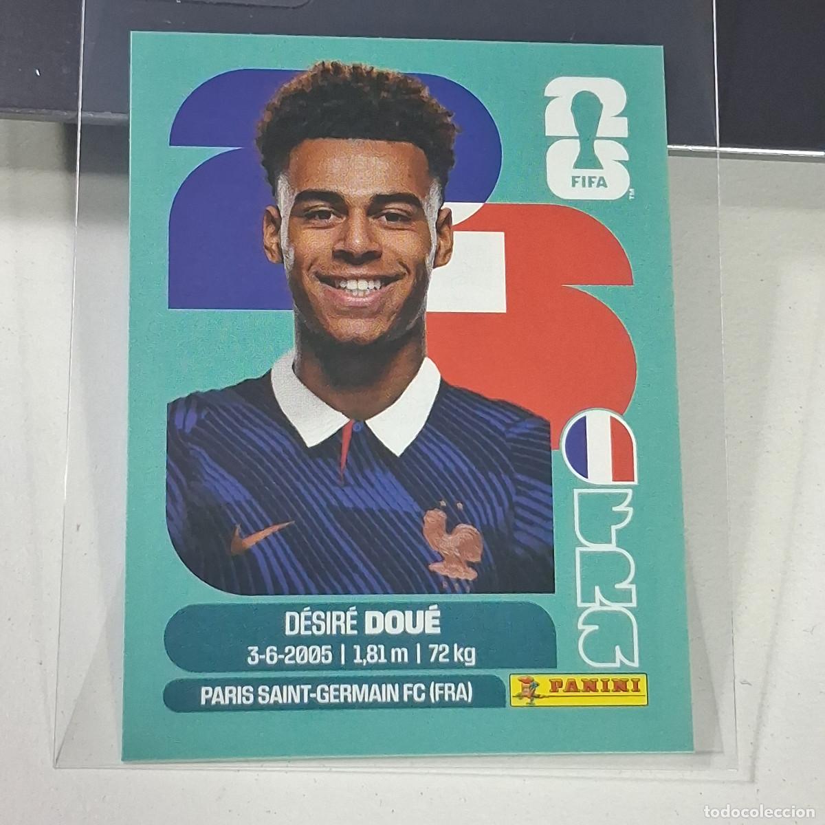 Cromos de f&uacute;tbol: B34 FRA 17 FRA17 DESIRE DOUE FRANCIA FRA FRANCE MUNDIAL FIFA WORLD CUP 2026 STICKER PANINI