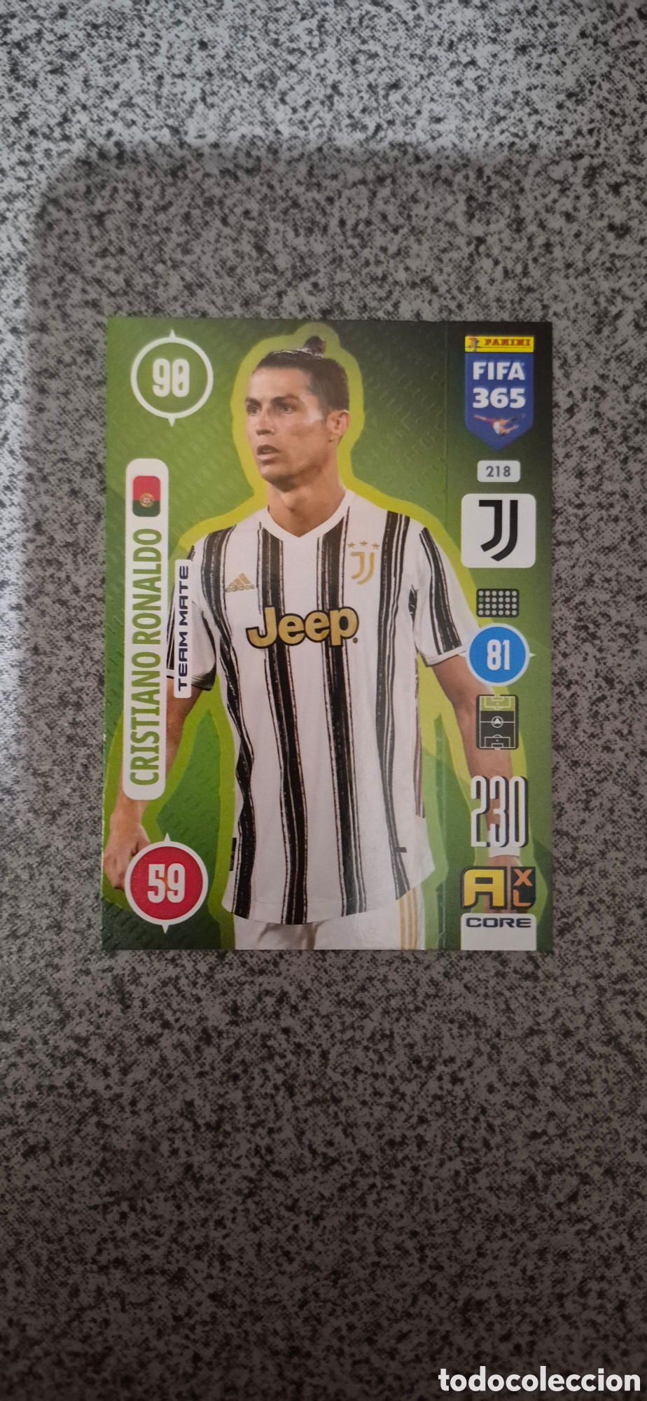 Cromos de f&uacute;tbol: CROMO CRISTIANO RONALDO