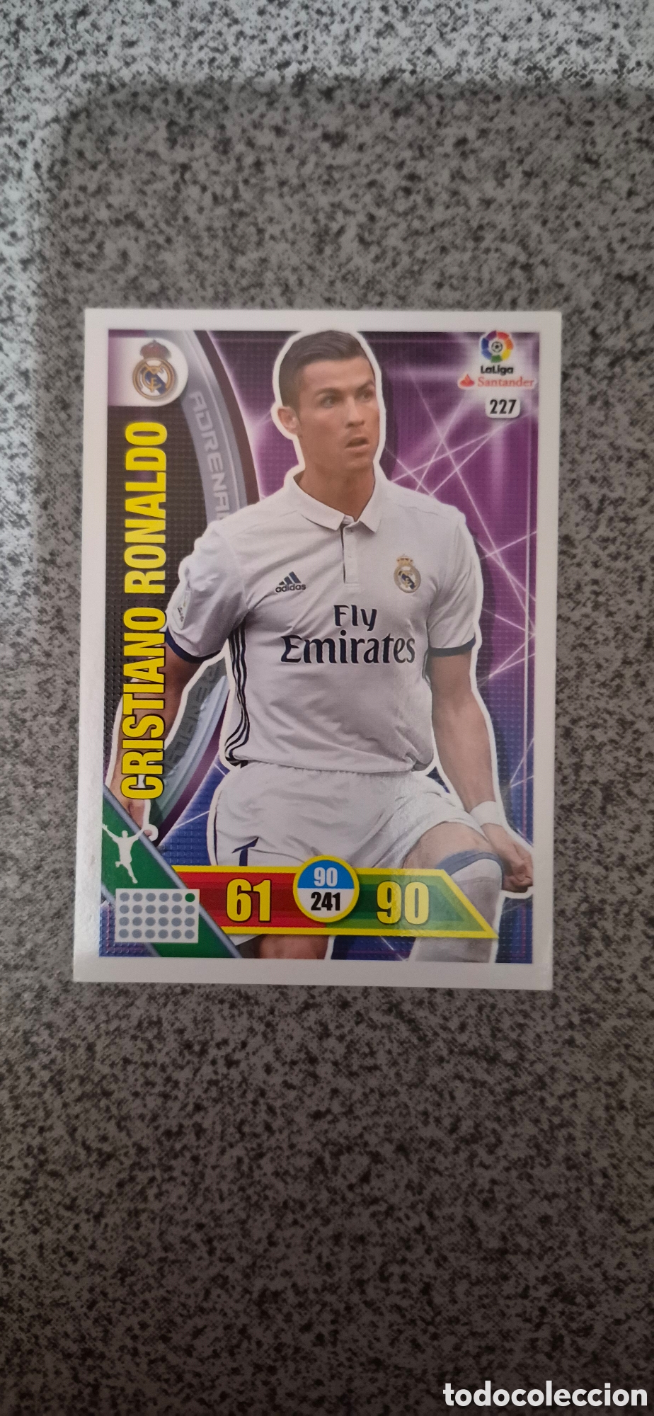 Cromos de f&uacute;tbol: CROMO CRISTIANO RONALDO