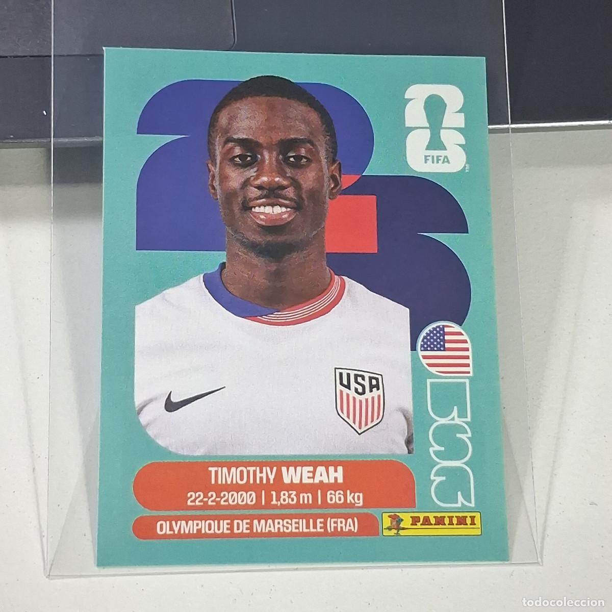 Cromos de f&uacute;tbol: B34 USA12 TIMOTHY WEAH 12 ESTADOS UNIDOS USA MUNDIAL FIFA WORLD CUP 2026 STICKER PANINI