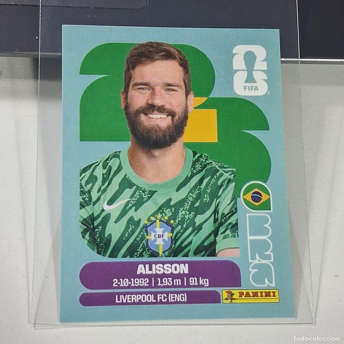 Cromos de f&uacute;tbol: B34 BRA 2 BRA2 ALISSON BRAZIL BRASIL MUNDIAL FIFA WORLD CUP 2026 STICKER PANINI