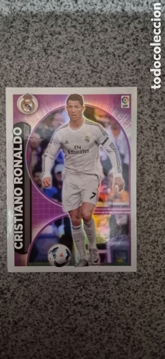 Cromos de f&uacute;tbol: CROMO CRISTIANO RONALDO