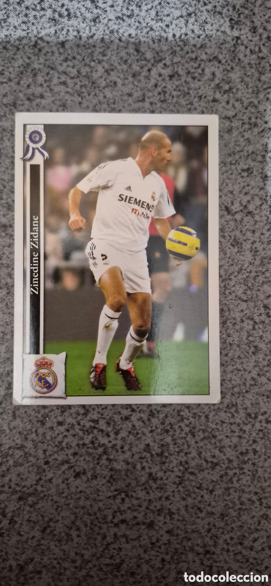 Cromos de f&uacute;tbol: CROMO ZINEDINE ZIDANE R.MADRID