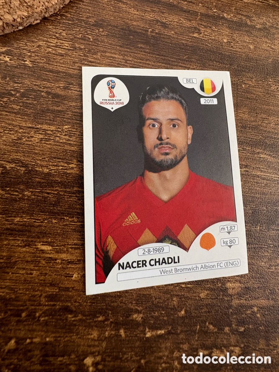 Football Stickers: NACER CHADLI B&Eacute;LGICA MUNDIAL F&Uacute;TBOL RUSIA RUSSIA 2018 N&deg; 526 PANINI SIN PEGAR PEDIDO M&Iacute;NIMO 3&euro;