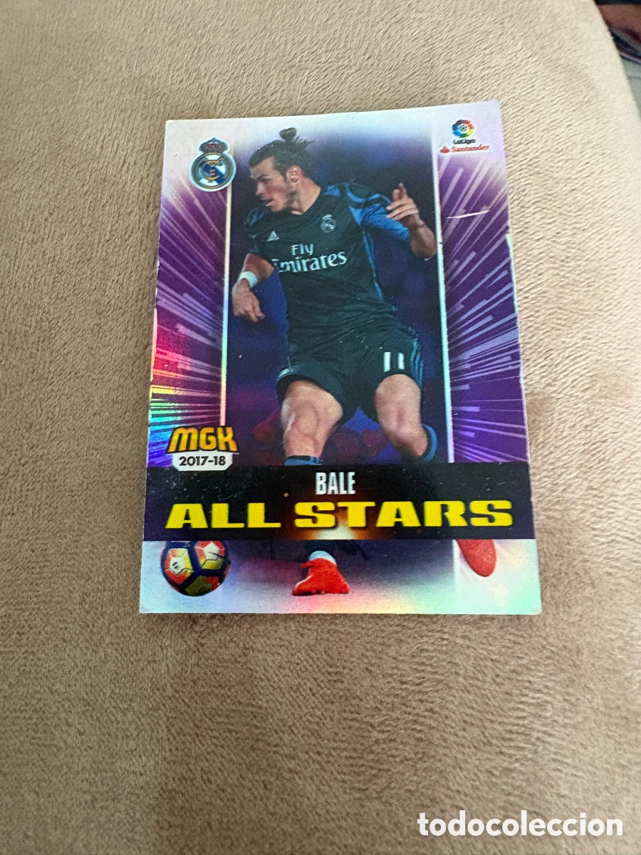 Fu&szlig;ball-Sticker: Cromo futbol 403 BALE Real Madrid ALL STARS Trading card MGK Megacracks LIGA 2017 2018 Panini