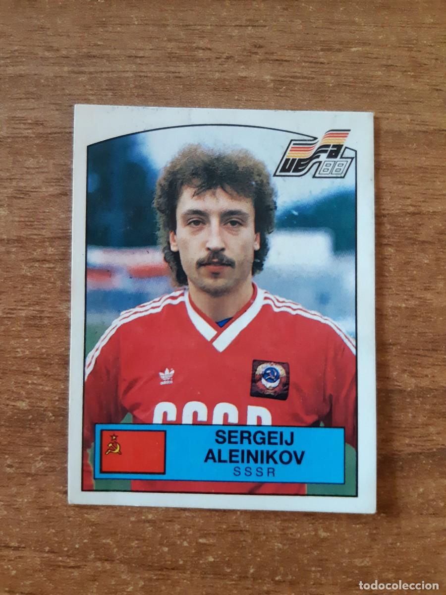 Cromos de f&uacute;tbol: N&deg;252 SERGEIJ ALEINIKOV URSS EURO 88 PANINI EUROCOPA ALEMANIA 1988. NUNCA PEGADO, SIN PEGAR
