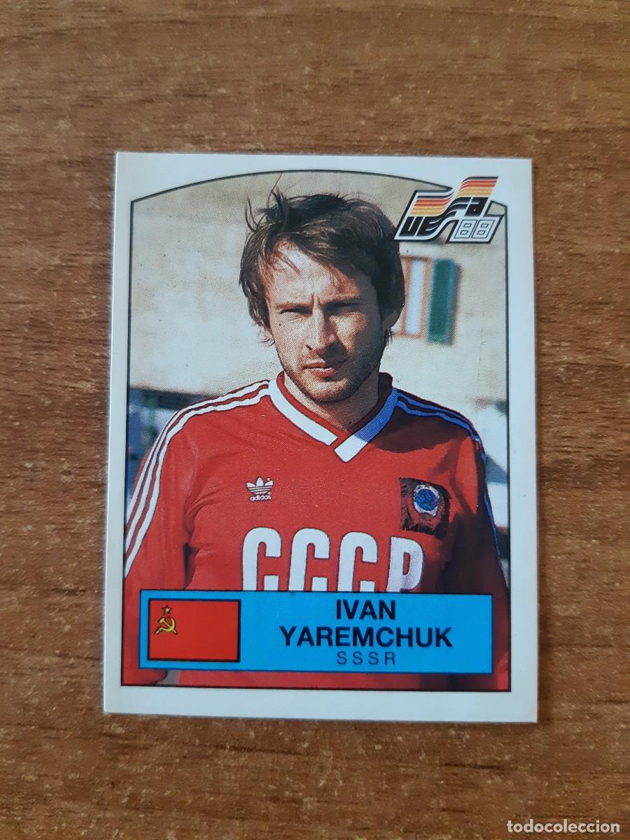 Cromos de f&uacute;tbol: N&deg;251 IVAN YAREMCHUK URSS EURO 88 PANINI EUROCOPA ALEMANIA 1988. NUNCA PEGADO, SIN PEGAR