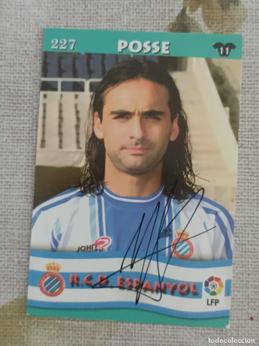 Cromos de f&uacute;tbol: Cromo firmado futbol Posse