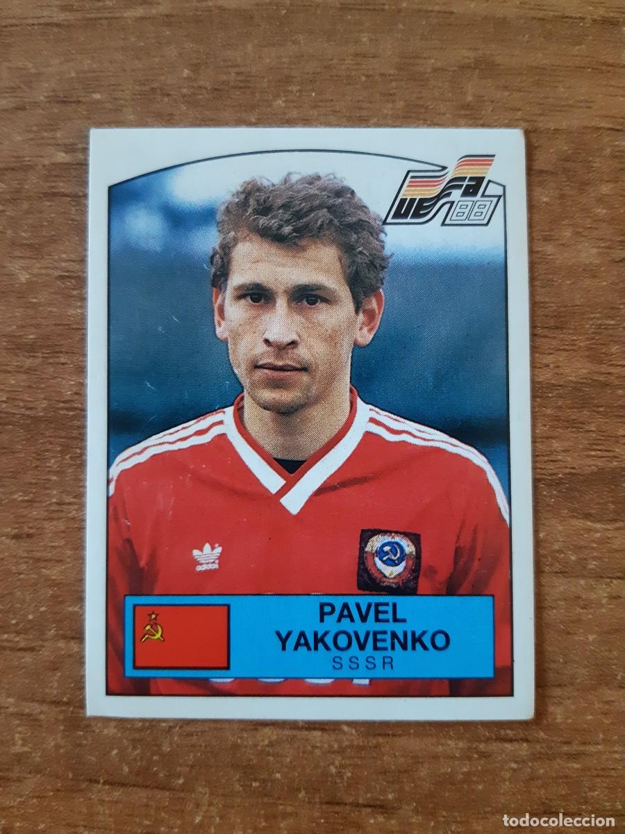 Cromos de f&uacute;tbol: N&deg;250 PAVEL YAKOVENKO URSS EURO 88 PANINI EUROCOPA ALEMANIA 1988. NUNCA PEGADO, SIN PEGAR