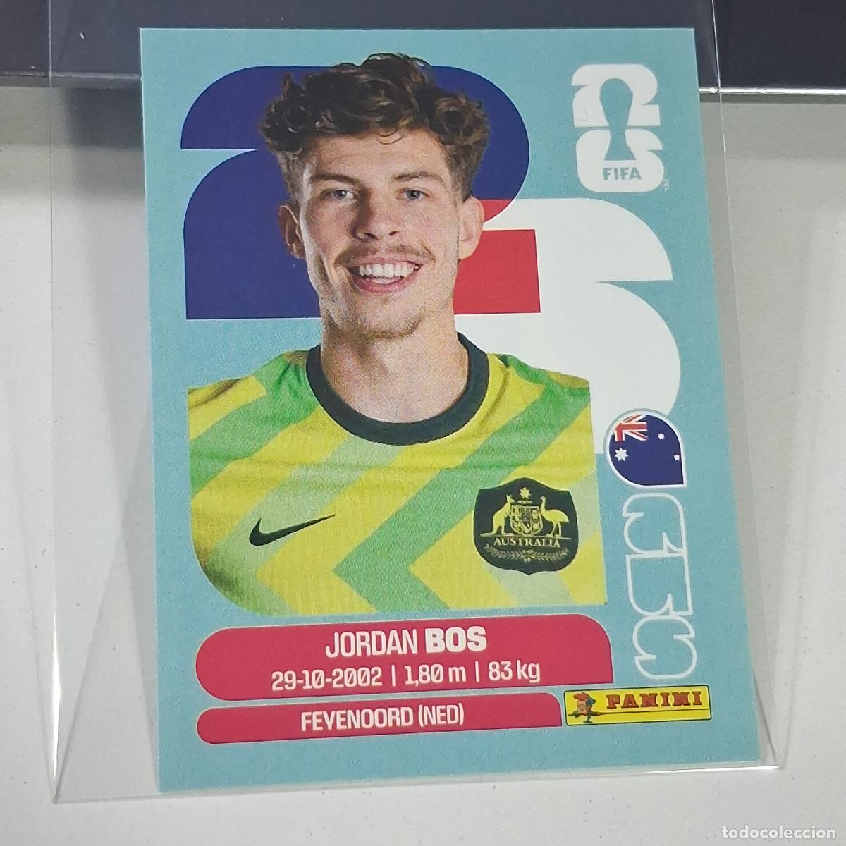 Cromos de f&uacute;tbol: B34 AUS 6 AUS6 JORDAN BOS AUSTRALIA AUSTRALIA AUS MUNDIAL FIFA WORLD CUP 2026 STICKER PANINI