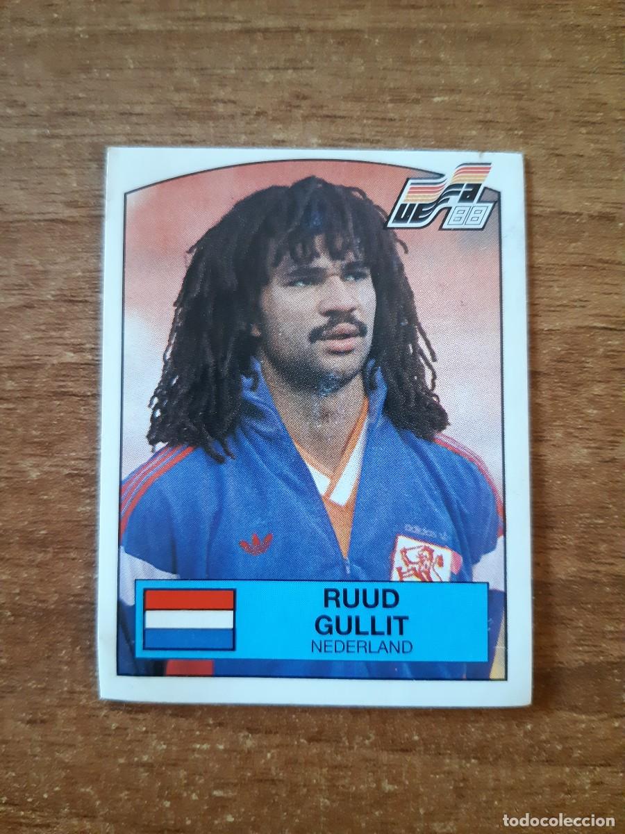 Cromos de f&uacute;tbol: N&deg;227 RUUD GULLIT HOLANDA EURO 88 PANINI EUROCOPA ALEMANIA 1988. NUNCA PEGADO, SIN PEGAR
