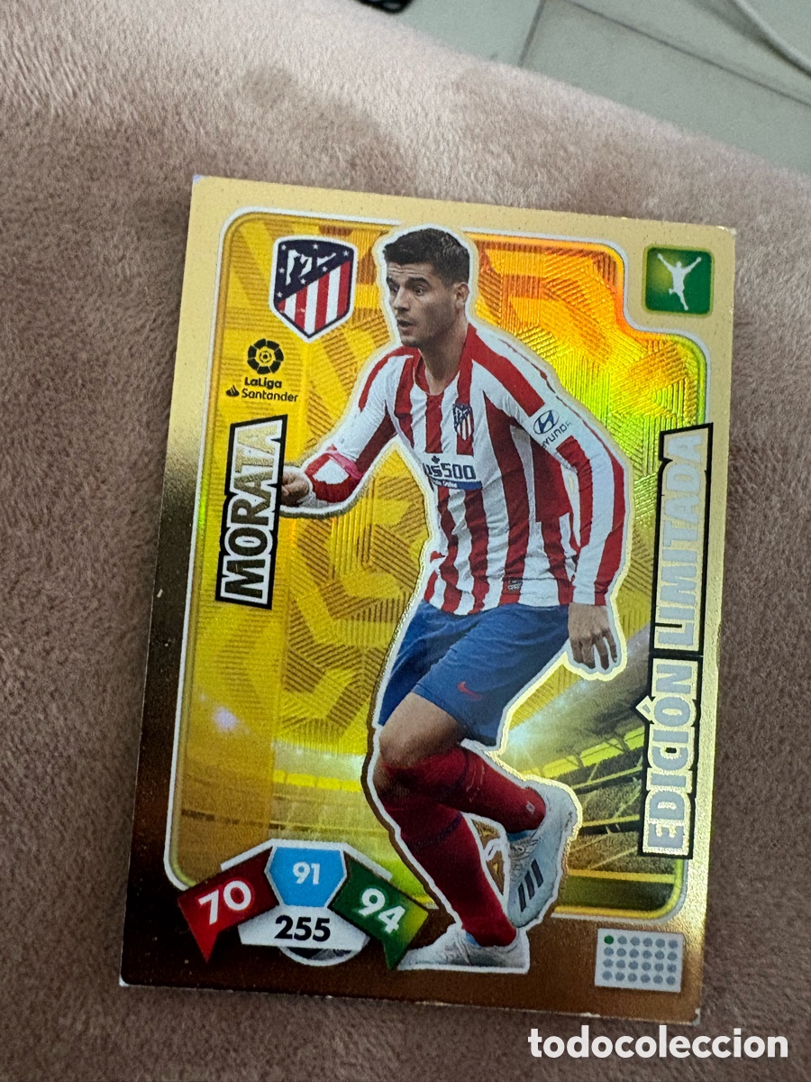 Cromos de f&uacute;tbol: TRADING CARD FUTBOL MORATA ATLETICO DE MADRID EDICION LIMITADA LIGA ADRENALYN XL 2019-2020/19-20