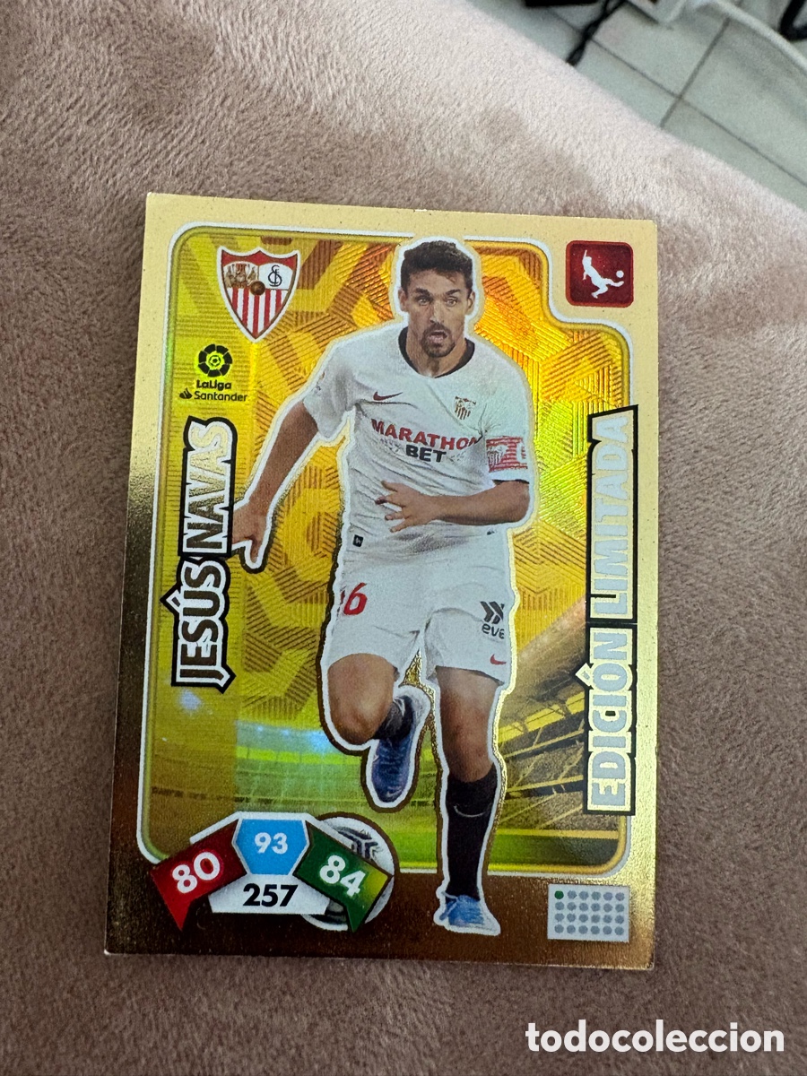 Cromos de f&uacute;tbol: JES&Uacute;S NAVAS EDICI&Oacute;N LIMITADA DEL SEVILLA 19 20 ADRENALYN XL 2019 2020 .PANINI.