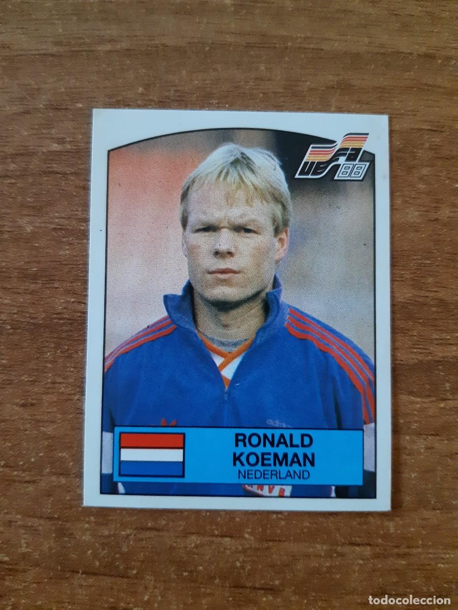 Cromos de f&uacute;tbol: N&deg;217 RONALD KOEMAN HOLANDA EURO 88 PANINI EUROCOPA ALEMANIA 1988. NUNCA PEGADO, SIN PEGAR