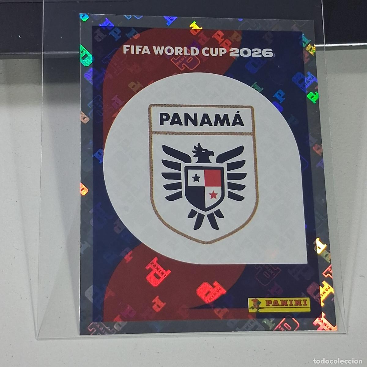 Cromos de f&uacute;tbol: B34 PAN1 PAN 1 ESCUDO EMBLEM ESCUDO 1 PANAM&Aacute; MUNDIAL FIFA WORLD CUP 2026 STICKER PANINI