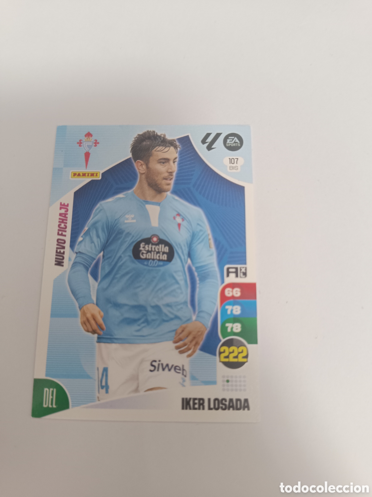 Cromos de f&uacute;tbol: Adrenalyn 24-25 celta Iker losada 107 bis