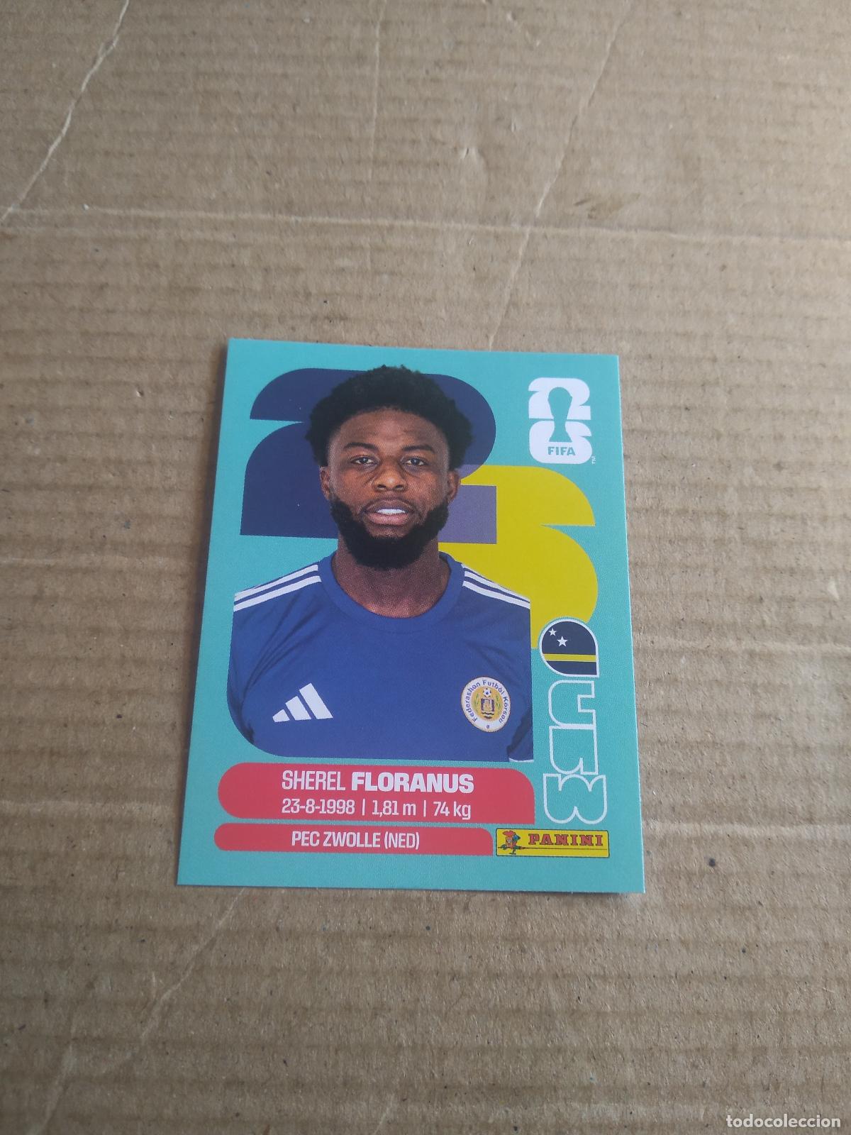 Football Stickers: CUW 4 SHEREL FLORANUS CURA&Ccedil;AO CROMO FUTBOL PANINI MUNDIAL 2026 WORLD CUP COPA MUNDO