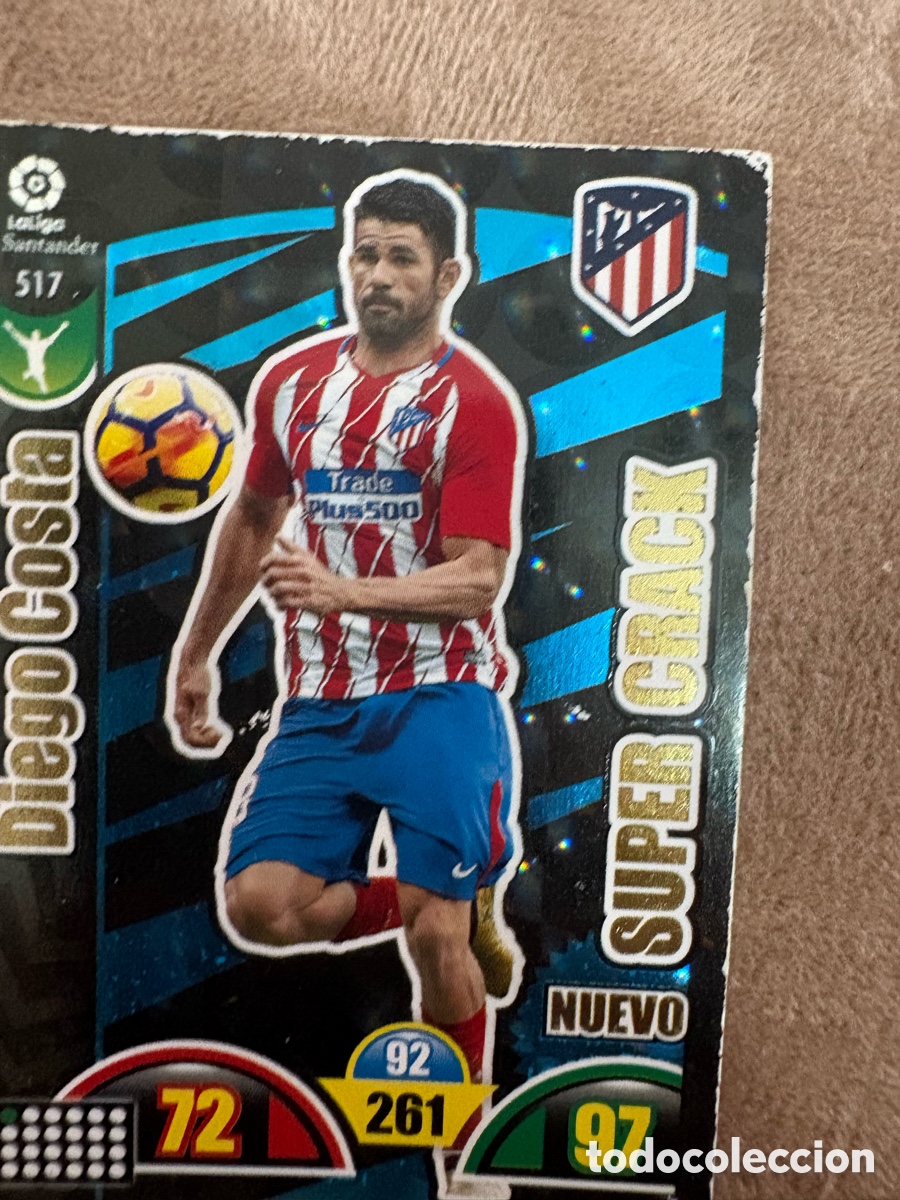 Football Stickers: Adrenalyn S&uacute;per Crack 517 DIEGO COSTA 2017-18