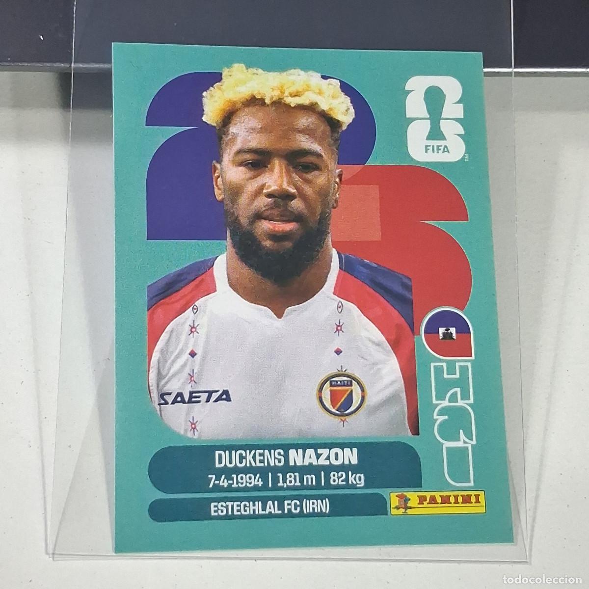 Cromos de f&uacute;tbol: B34 HAI18 DUCKENS NAZON 18 HAITI HAI MUNDIAL FIFA WORLD CUP 2026 STICKER PANINI