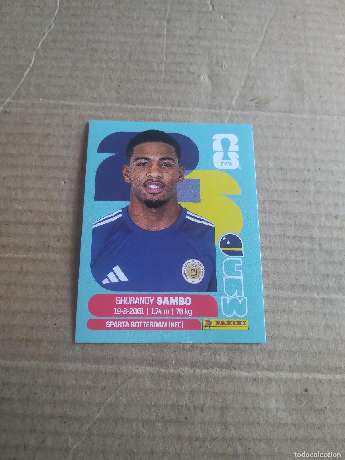 Cromos de f&uacute;tbol: CUW 8 SHURANDY SAMBO CURA&Ccedil;AO CROMO FUTBOL PANINI MUNDIAL 2026 WORLD CUP COPA MUNDO