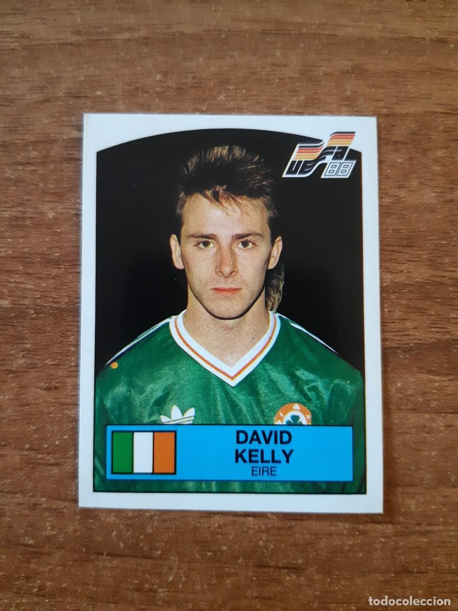Cromos de Futebol: N&deg;206 DAVID KELLY EIRE IRLANDA EURO 88 PANINI EUROCOPA ALEMANIA 1988. NUNCA PEGADO, SIN PEGAR