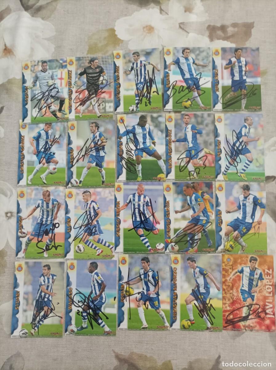 Cromos de Futebol: Cromos de futbol firmado Espanyol
