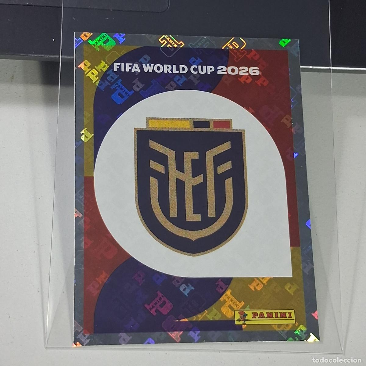 Cromos de Futebol: B34 ECU1 EMBLEM ESCUDO 1 ECUADOR ECU MUNDIAL FIFA WORLD CUP 2026 STICKER PANINI