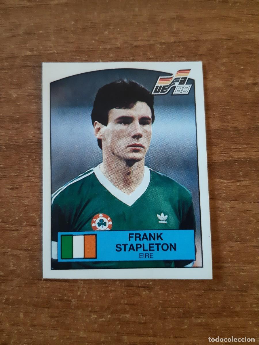 Fu&szlig;ball-Sticker: N&deg;203 FRANK STAPLETON EIRE IRLANDA EURO 88 PANINI EUROCOPA ALEMANIA 1988. NUNCA PEGADO, SIN PEGAR